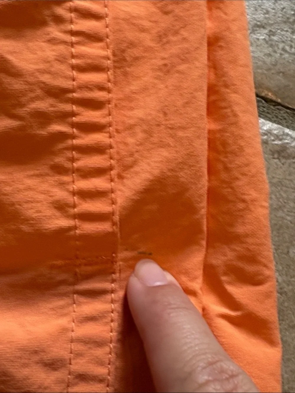 Patagonia Orange Elastic Swim Shorts with Patch Logo